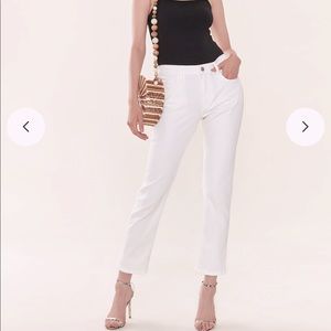 NWT Current Elliott The Fling White Jean 28